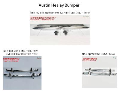 Austin Healey year 1953 to 1967 Bumper Parts for Classic by stainless steel new